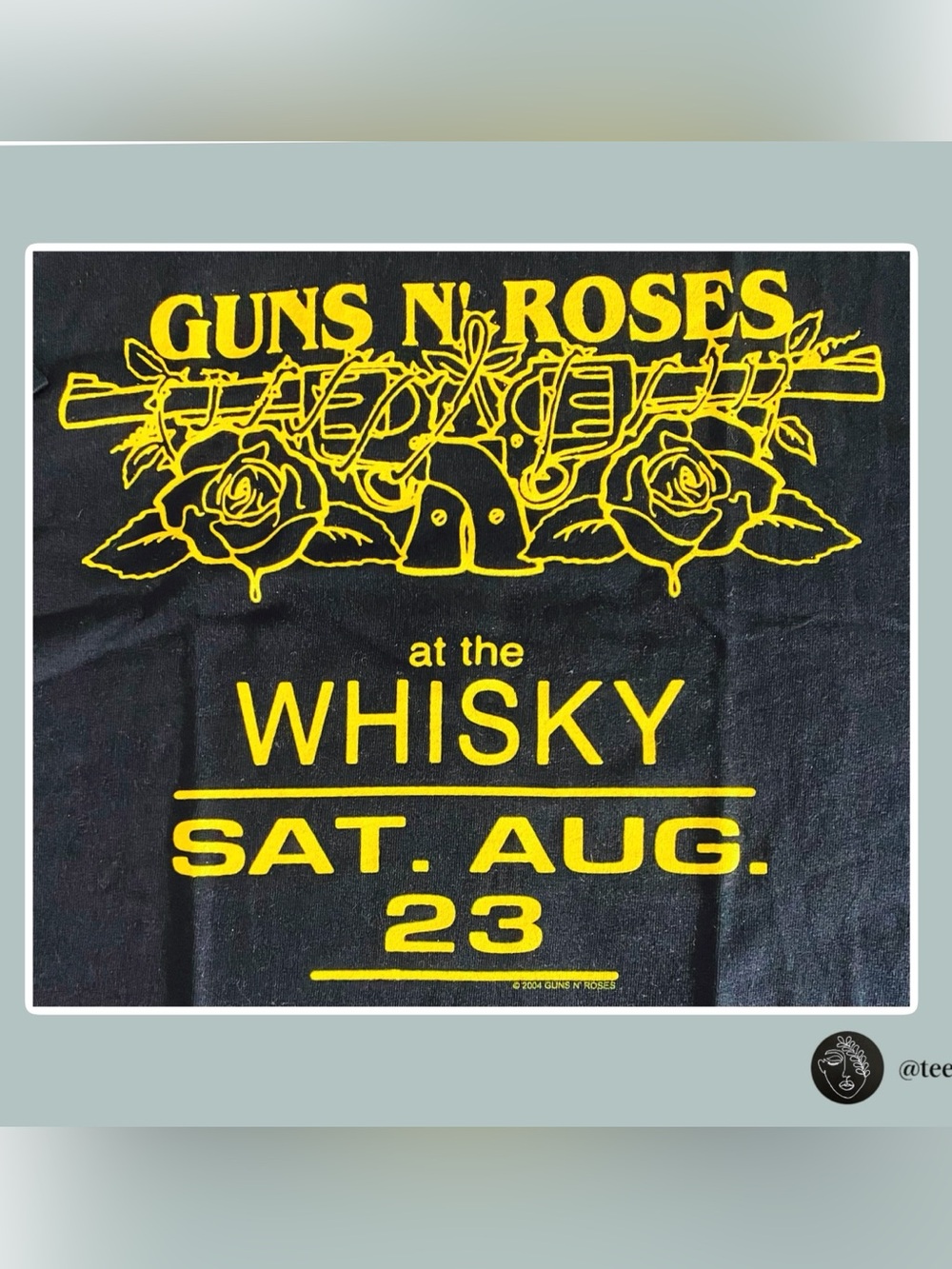 VTG NWT 2004 Guns N' Roses At The Whisky Concert Flyer T-Shirt L